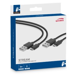 Speedlink Stream Play & Charge Usb Cable Set Black