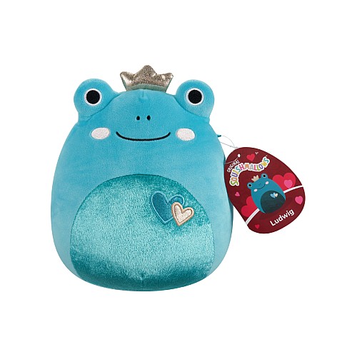 Squishmallows Heart Plush Ludwig Frog 19 Cm