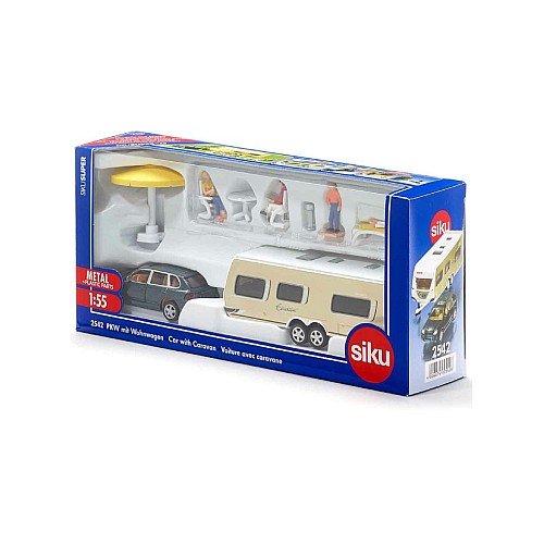 Siku 1:55 Car With Caravan (313-2542)