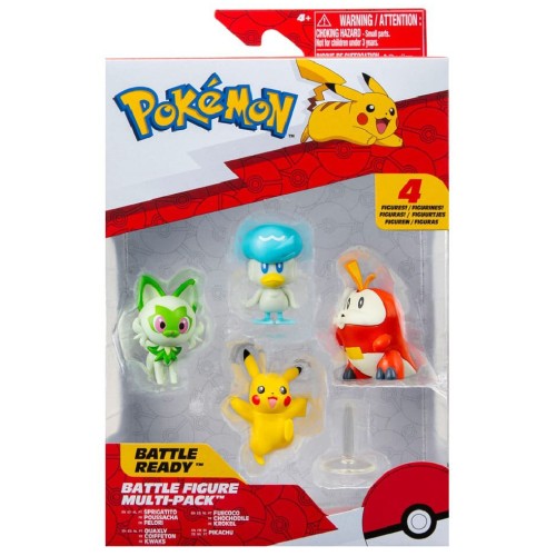 Pokemon Battle Figure Gen Ix 4 Pk (pkw3402)