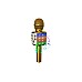 Party Fun Lights Karaoke Microphone With Speaker Gold (605602)