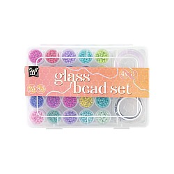 Craft Id Glass Bead Mix, 25 Colours (cr1406/ge)