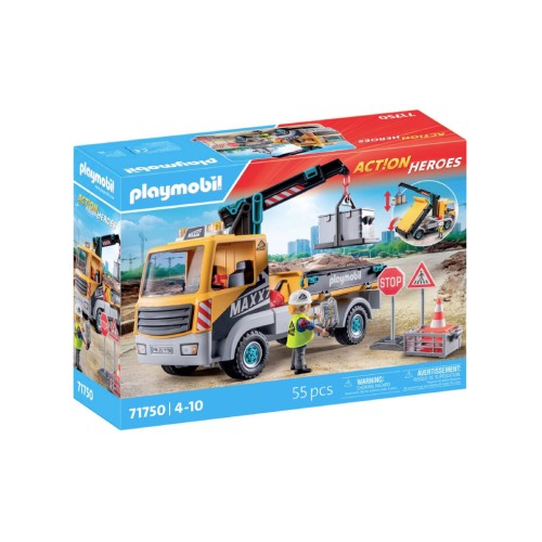 Playmobil Construction Truck With Crane (71750)