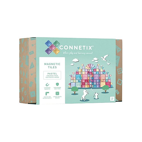 Connetix Pastel Creative Pack 120 Pieces (ct-p-00120-cr)