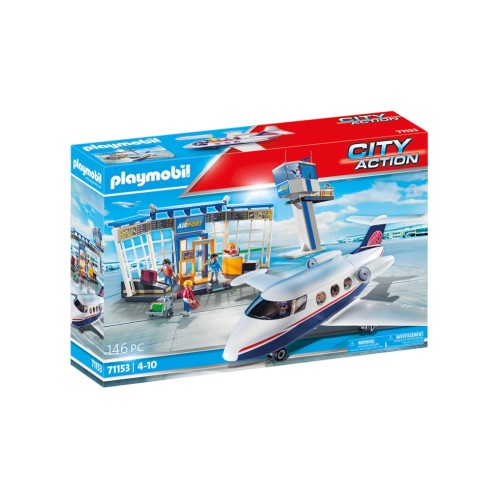 Playmobil Airport With Airplane And Control Tower (71153)