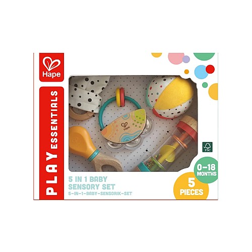 Hape 5 In 1 Baby Sensory Set (87-0130)