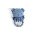 Smallstuff Rattle, Bear Face On Siliconee Ring, Blue (40008-91) Smallstuff Rattle, Bear Face On Siliconee Ring, Blue (40008-91)