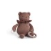 Smallstuff Little Activity Bear, For Dummy And Teether, Dark Rose (40006-38)