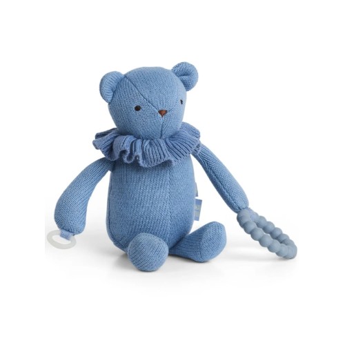 Smallstuff Little Activity Bear, For Dummy And Teether, Blue (40006-36)