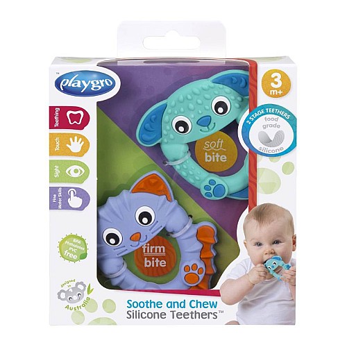 Playgro Soothe & Chew Siliconee Teethers (10188759)