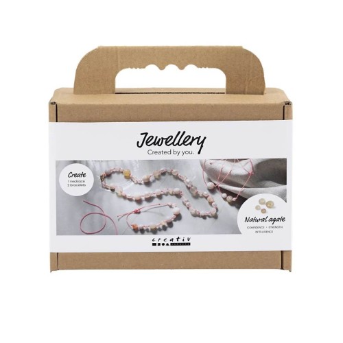 Creative Mini Craft Kit Jewellery Necklace And Bracelet Pink (977798)