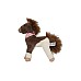 Miss Melody Plush Horse Brown White 18cm (0413480)
