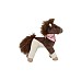Miss Melody Plush Horse Brown White 18cm (0413480)