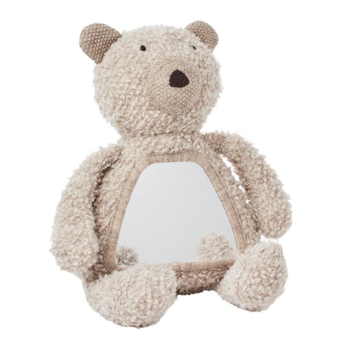 Smallstuff Activity Bear & Mirror, Wool Boucle Nature (40048-06)