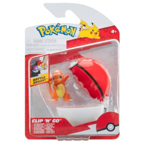 Pokemon Clip N Go Charmander With Poke Ball (pkw3635)