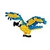 Bandai Nanoblock Animal Perroquet Bleu Et Jaune Building Block (nbc343)