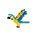 Bandai Nanoblock Animal Perroquet Bleu Et Jaune Building Block (nbc343)