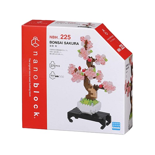 Bandai Nanoblock Object Pink Bonsai Building Block (nbc225)