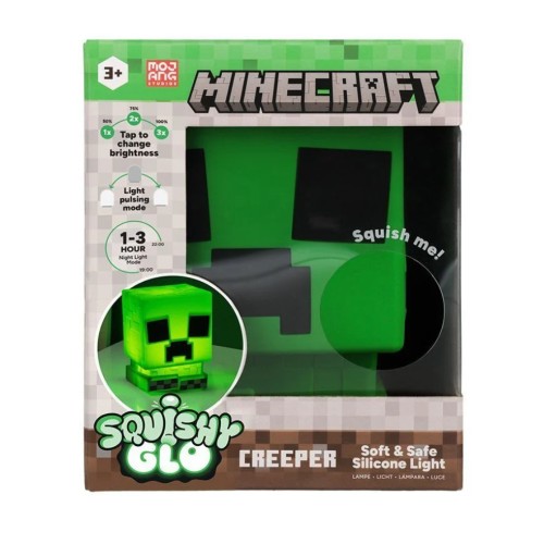 Minecraft Creeper Squishyglo Siliconee Light Rechargeable