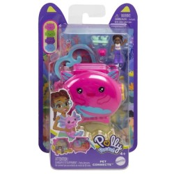Polly Pocket Mini Pet Connects Axolotl Compact Playset (hxx22)