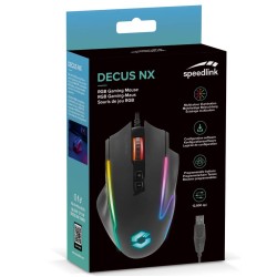 Speedlink Decus Nx Rgb Gaming Mouse Rubber-black