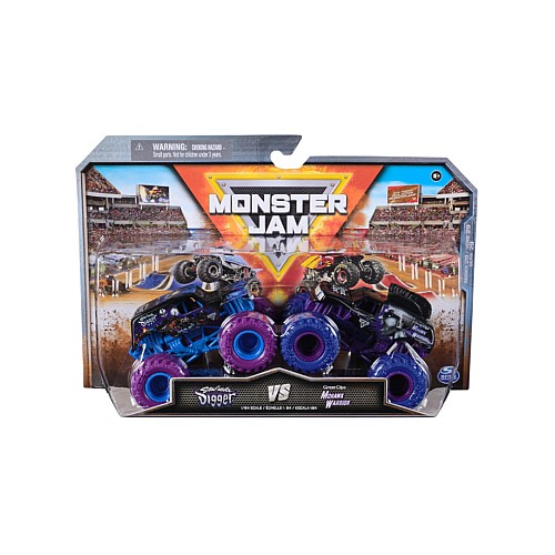 Monster Jam 1:64 Die Cast 2 Pack Son Uva Digger Vs Mohawk Warrior