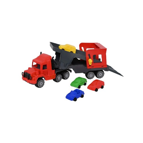 Plasto Car Carrier With 4 Cars 47 Cm