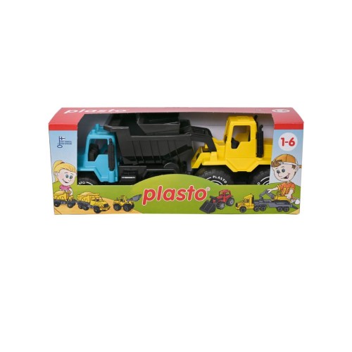 Plasto Truck And Shoveldozer (1629000box)