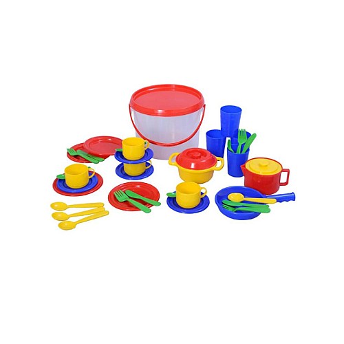 Plasto Kitchen Set In Bucket 39 Parts (1501000)