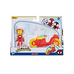 Disney Marvel Spidey And His Amazing Friends Iron Man Motorcycle (f9346)