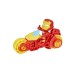 Disney Marvel Spidey And His Amazing Friends Iron Man Motorcycle (f9346)