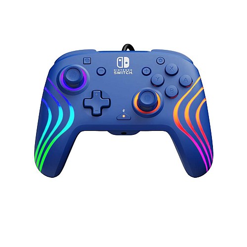 Pdp Afterglow Wave Wired Controller Blue
