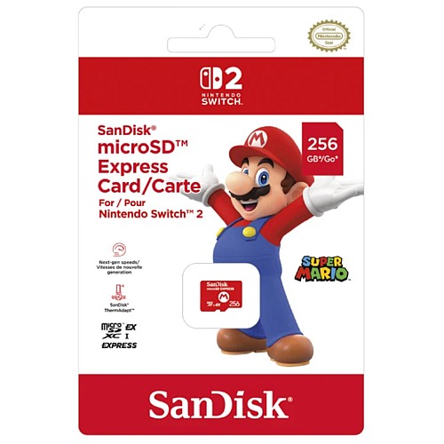 Micro Sd Card Sandisk Mario Logo