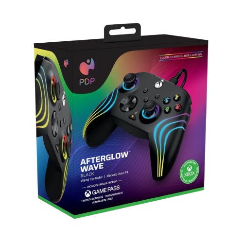 Pdp Afterglow Wave Wired Controller Black