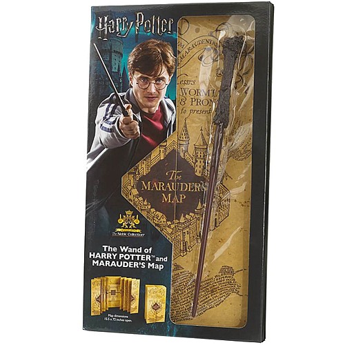 Harry Potter Wand And Marauders Map Blister