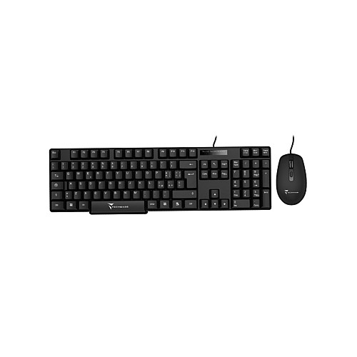 Techmade Kit Keyboard + Mouse Wired Black