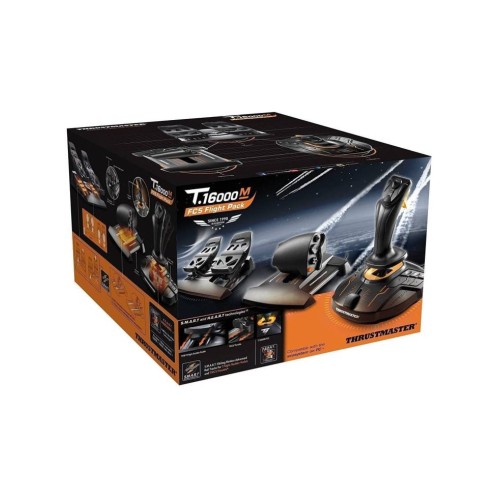 Thrustmaster T16000m Fcs Flight Pack Includes Joystick Throttle & Rudder Pedals