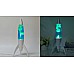Itotal Rocket Lava Lamp White Base, Blue Liquid And White Wax Blue Itotal Rocket Lava Lamp White Base, Blue Liquid And White Wax Blue