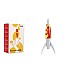 Itotal Rocket Lava Lamp White, Yellow, Red