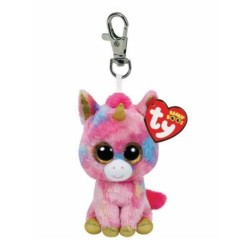 Ty Beanie Boo - Fantasia Multicolor Unicorn Plush Toy Key-clip Random 8.5cm (1607-36619)