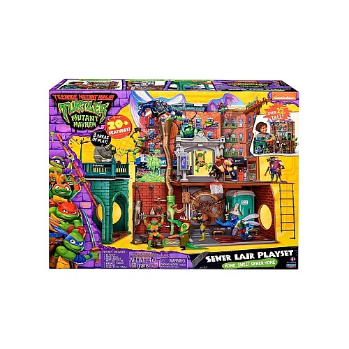 Turtles Mutant Mayhem Large Playset Sewer Lair Dlx (46-83478)
