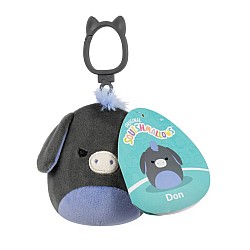 Squishmallows Clip On Don Donkey 9 Cm