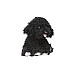 Topmodel Plush Dog Black 16 Cm