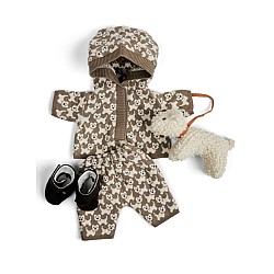 Smallstuff Doll Clothing, Sweat Suit With Ao Dogs, Shoes And Dog (40010-45)