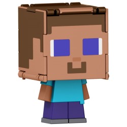 Minecraft Mob Head Minis Flipping Figs Steve & Steve In Enchanted Armor