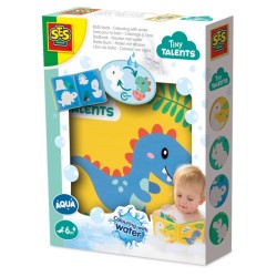 Ses Creative Bath Time Colouring With Water Dino Bath Book (s13215)