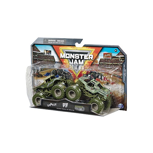 Monster Jam 1:64 Die Cast 2 Pack Shaker Vs Soldier Fortune