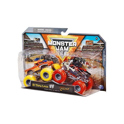 Monster Jam 1:64 Die Cast 2 Pack El Toro Loco Vs Pirates Curse
