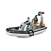 Bruder Bworld Police Boat With Rotating Beacon Light (62733)