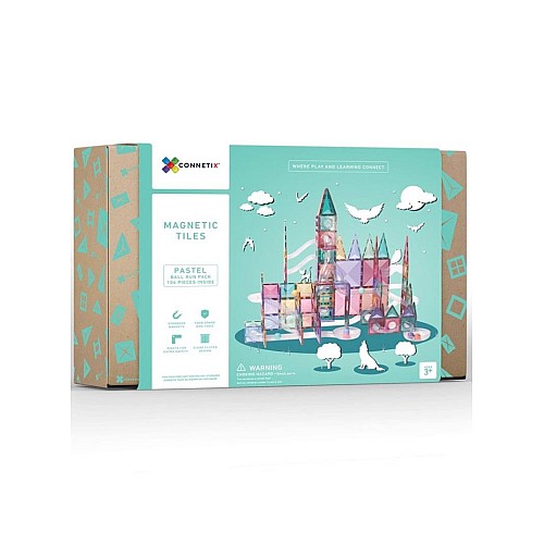 Connetix Pastel Ball Run Pack 106 Pieces (ct-p-00106-br)